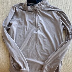 johnnie-O Heather Gray Performance Pullover
